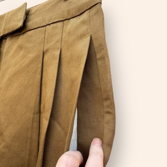 Mango Premium Linen Tencel Pleated Trouser - Picture 3 of 12